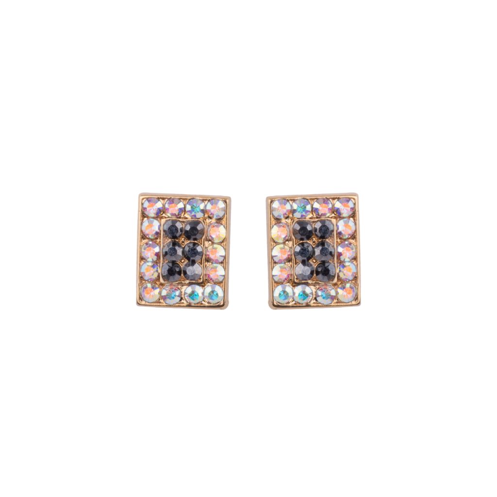 Rectangle Pavé Earrings in "Tuxedo" *Custom*