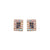 Rectangle Pavé Earrings in "Tuxedo" *Custom*