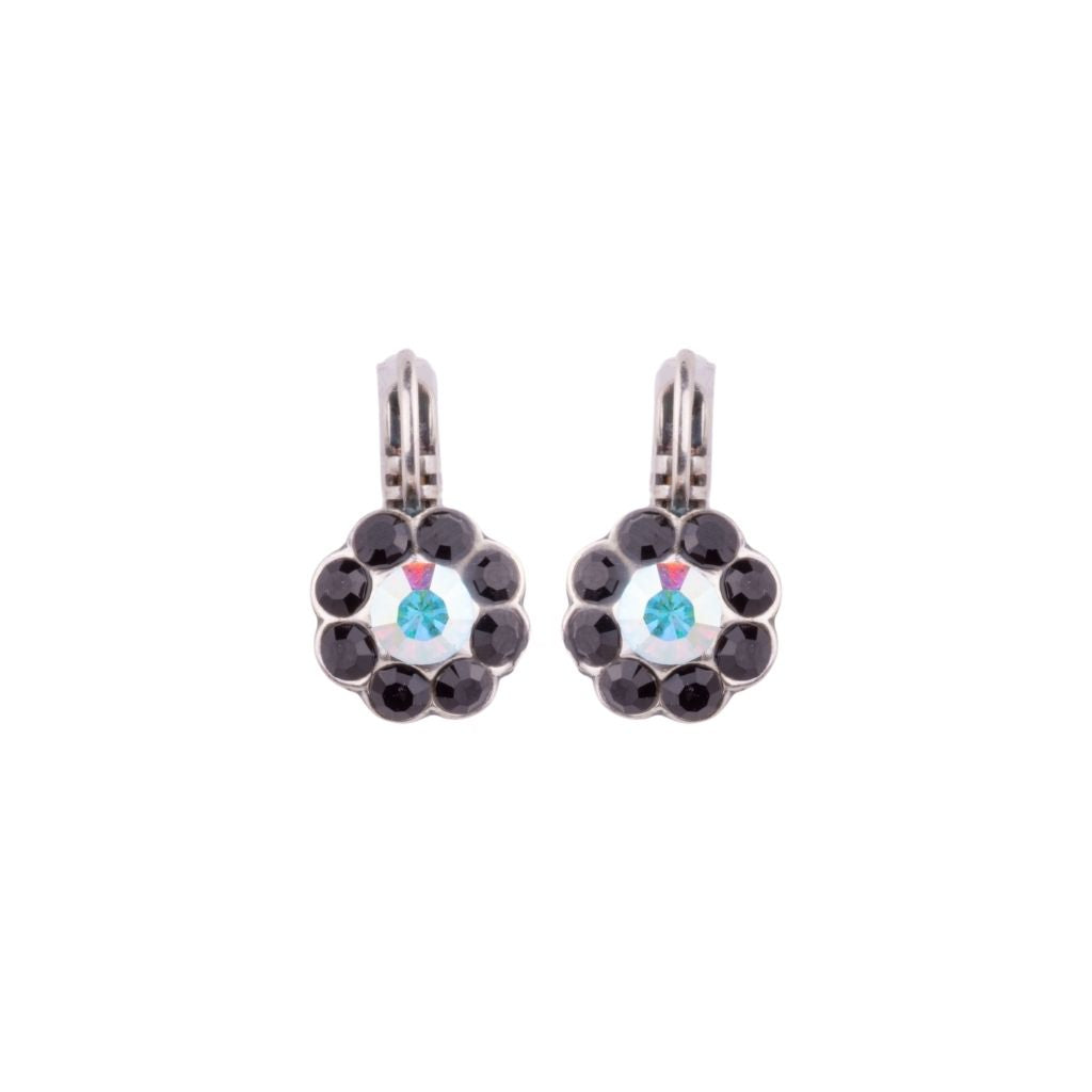 Flower Element Earrings in "St. Martin" - Antique Silver