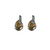 Pear Leverback Earrings in "Golden Shadow" *Custom*