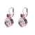 Extra Luxurious Double Stone Leverback Earrings in "Meadow Brown - Rose Gold