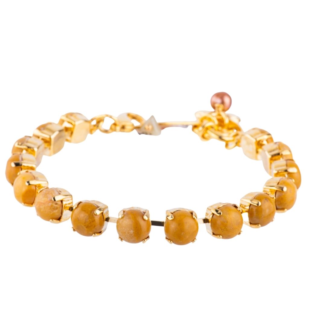 Yellow Jasper bracelet- bead 8/0 – Rania Elkhateeb