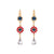 Cosmos Double Drop Earrings in "Americana" - Yellow Gold