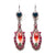 Open Oval Earrings with Dangle Briolette in "Coral Cove" *Custom*