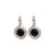 Large Embellished Halo Earrings in "Obsidian Shore" *Custom*