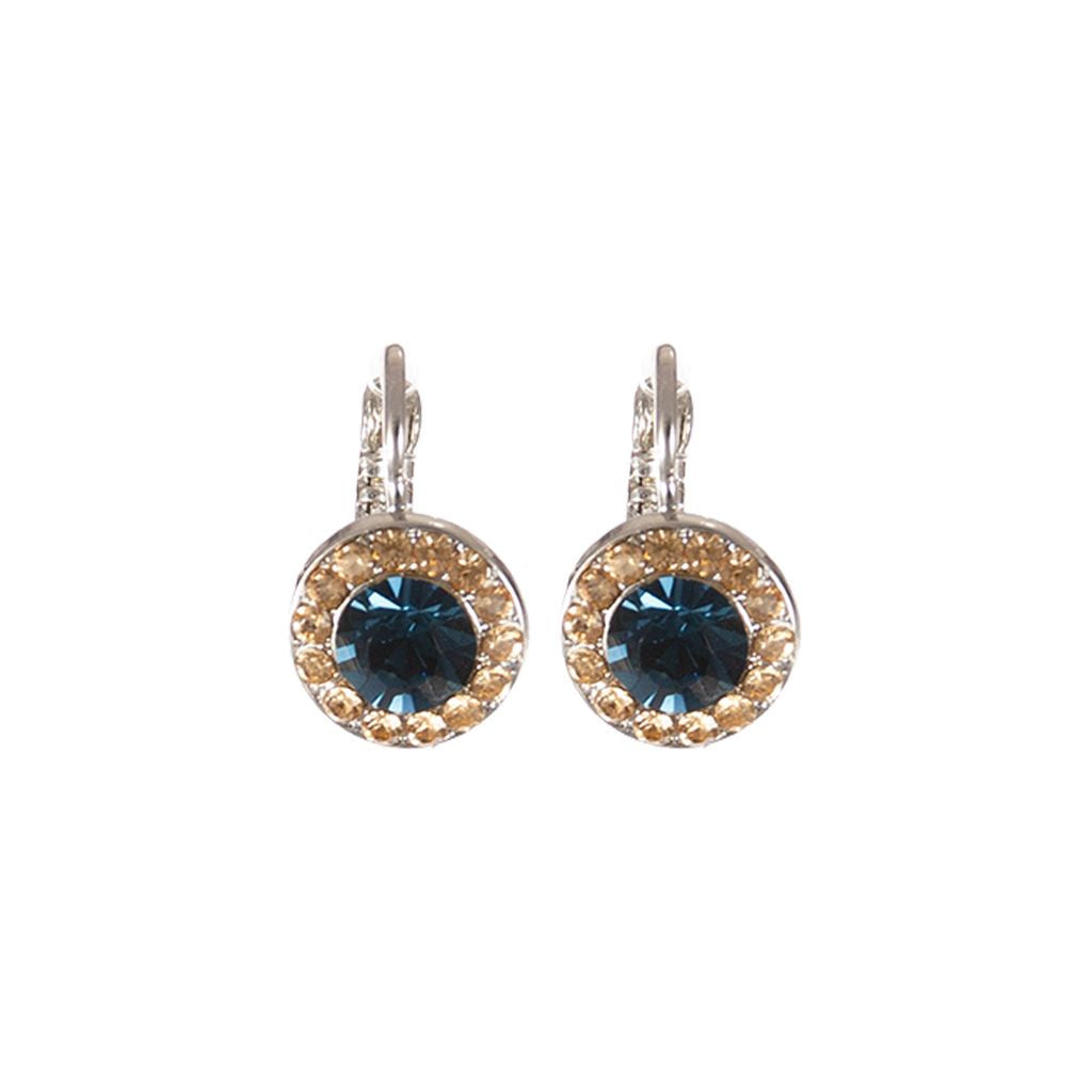 Large Embellished Halo Earrings in "Indigo Hour" *Custom*