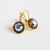 Large Halo Earrings in "Cello Solo" - Yellow Gold