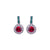 Large Embellished Halo Earrings in "Holly" *Custom*