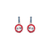 Large Embellished Halo Earrings in "Americana" *Custom*