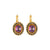Large Oval Halo Earrings in "Twilight Serenade" *Custom*