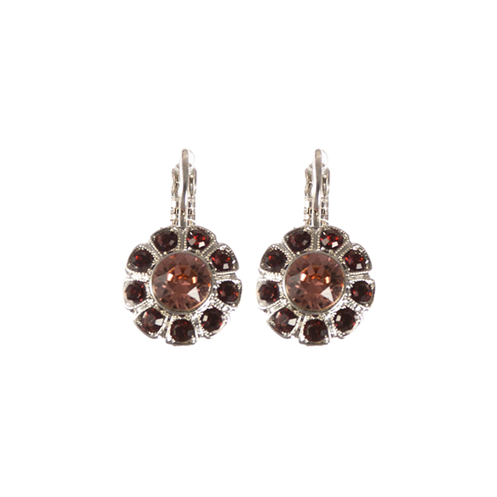 Large Daisy Earrings in "Velvet Encore" *Custom*