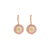 Medium Rosette Earrings in "Champagne Kisses" *Custom*