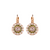 Pavé Leverback Earrings in "Sienna" - Yellow Gold