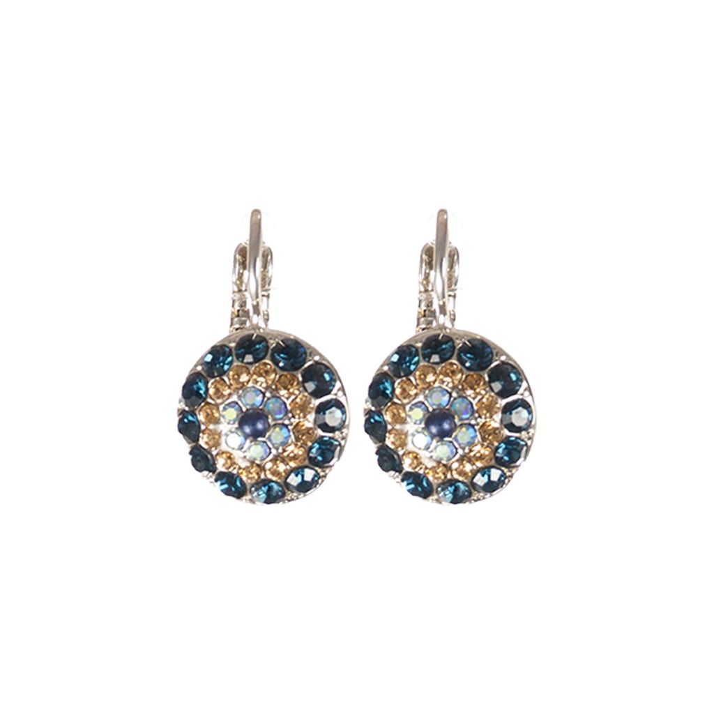 Large Pavé Earrings in "Indigo Hour" *Custom*