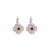 Large Clover Leverback Earrings in "Polka-Dot Bikini" *Custom*