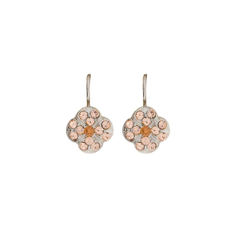Large Clover Leverback Earrings in "Amaretto" *Custom*