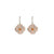 Large Clover Leverback Earrings in "Amaretto" *Custom*