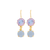 Medium Flower Dangle Earrings in "Lavender Fields" *Custom*