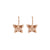 Butterfly Leverback Earrings in "Amaretto" *Custom*