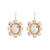 Large Oval Halo Earrings in "Winds of Change" *Custom*
