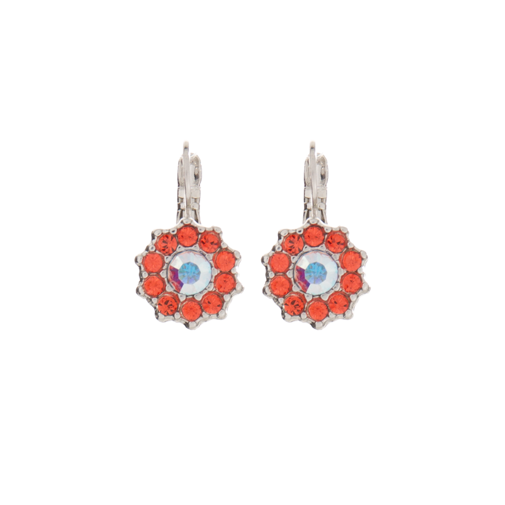 Large Rosette Earrings in "Sunset Drive-In" *Custom*
