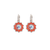 Large Rosette Earrings in "Sunset Drive-In" *Custom*
