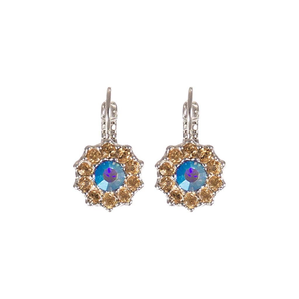Large Rosette Earrings in "Indigo Hour" *Custom*
