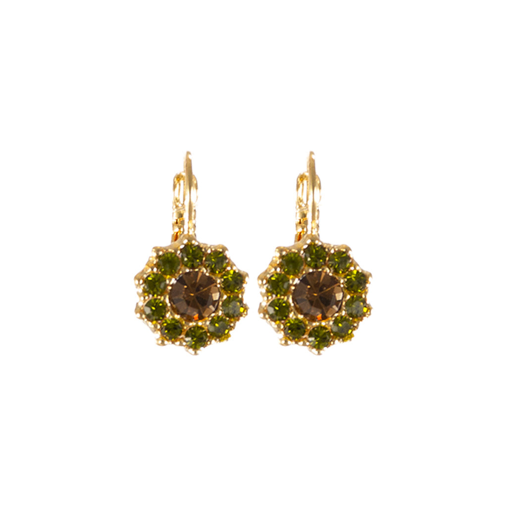 Large Rosette Earrings in "The Green Room" *Custom*