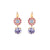 Pavé and Round Earrings in "Happy Hour" (Choose Your Plating)