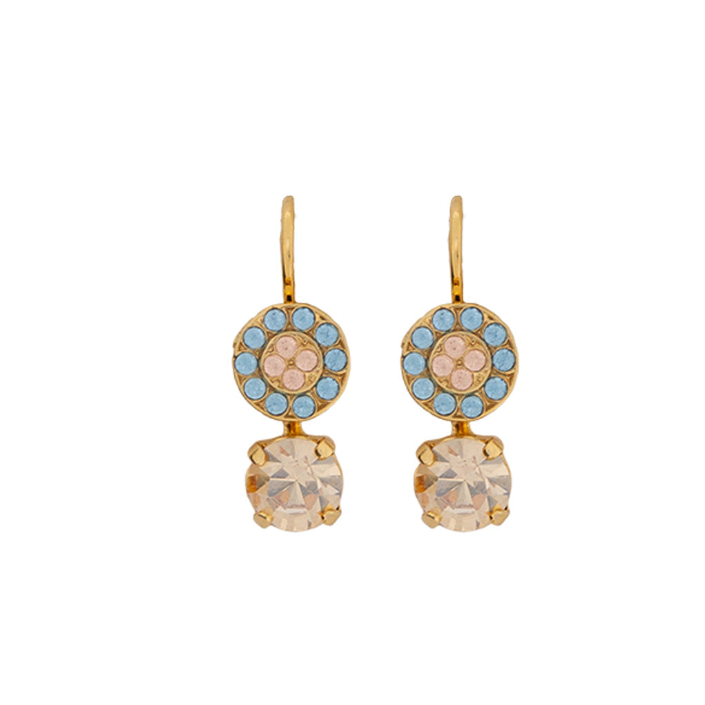 Pavé and Round Earrings in "First Toast" *Custom*
