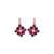 Large Pansy Earrings in "Holly" - Yellow Gold