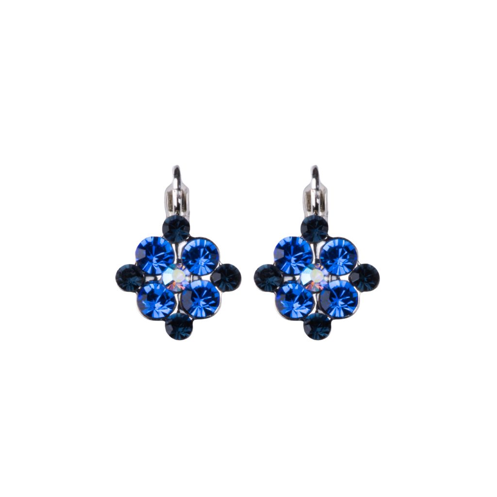 Floret Element Earring in "Countdown Gown" - Rhodium