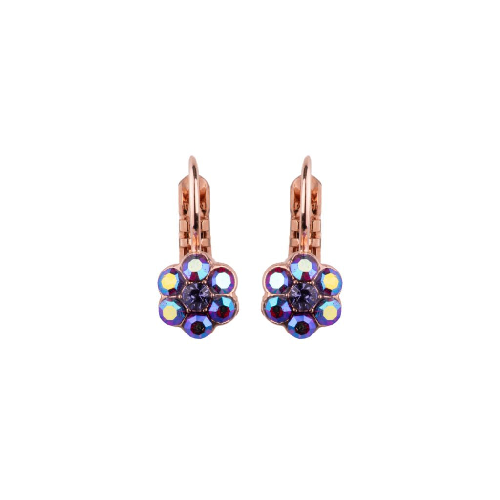 Petite Flower Earrings in "Festival" - Rose Gold