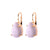 Pear Leverback Earrings in "Riverstone" *Custom*