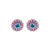 Extra Luxurious Blossom Earrings in "Kaleidoscope" - Rhodium