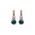 Medium Double Stone Leverback Earrings in "Holiday" *Custom*