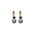 Medium Double Stone Leverback Earrings- "Wildberry" *Custom*