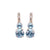 Medium Double Stone Leverback Earrings (Choose your Color!)