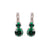Medium Double Stone Leverback Earrings (Choose your Color!)