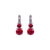 Medium Double Stone Leverback Earrings in "Holiday" *Custom*