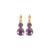 Medium Double Stone Earrings in "Lavender Mist" *Custom*