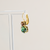 Medium Double Stone Leverback Earrings in "The Green Room" - Yellow Gold