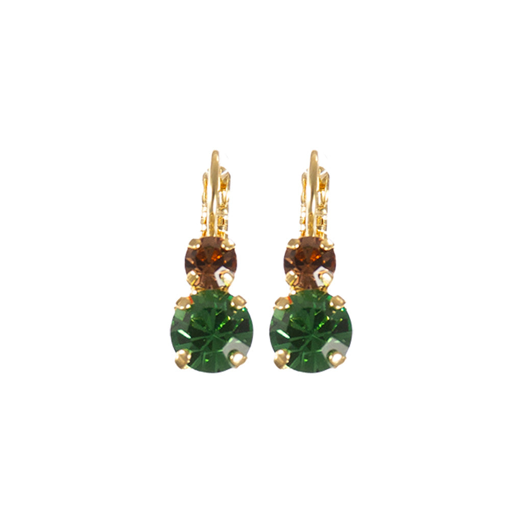 Medium Double Stone Earrings in "The Green Room" *Custom*