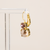 Medium Double Stone Leverback Earrings in "Cello Solo" - Yellow Gold