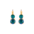 Medium Classic Two-Stone Earrings in "Sun-Kissed Capri" - Yellow Gold