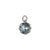 Cushion Cut Charm -Choose Your Color- Rhodium