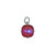 Cushion Cut Charm -Choose Your Color- Rhodium