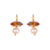 Large Marquise Earring with Pearl Drop in "Aurora Topaz" (Choose Your Plating)