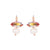 Large Marquise Earring with Pearl Drop in "Aurora Topaz" (Choose Your Plating)