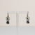 Cosmos Drop Earrings in "Obsidian Shores" - Rhodium